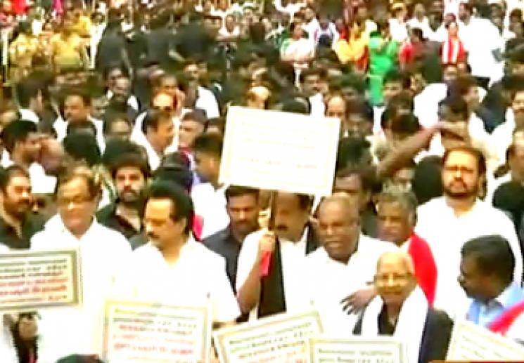 Chennai DMK Allianced Protest Rally CAA